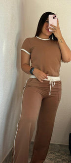 Sets Amanda | Bota Recta + Camiseta Unicolor