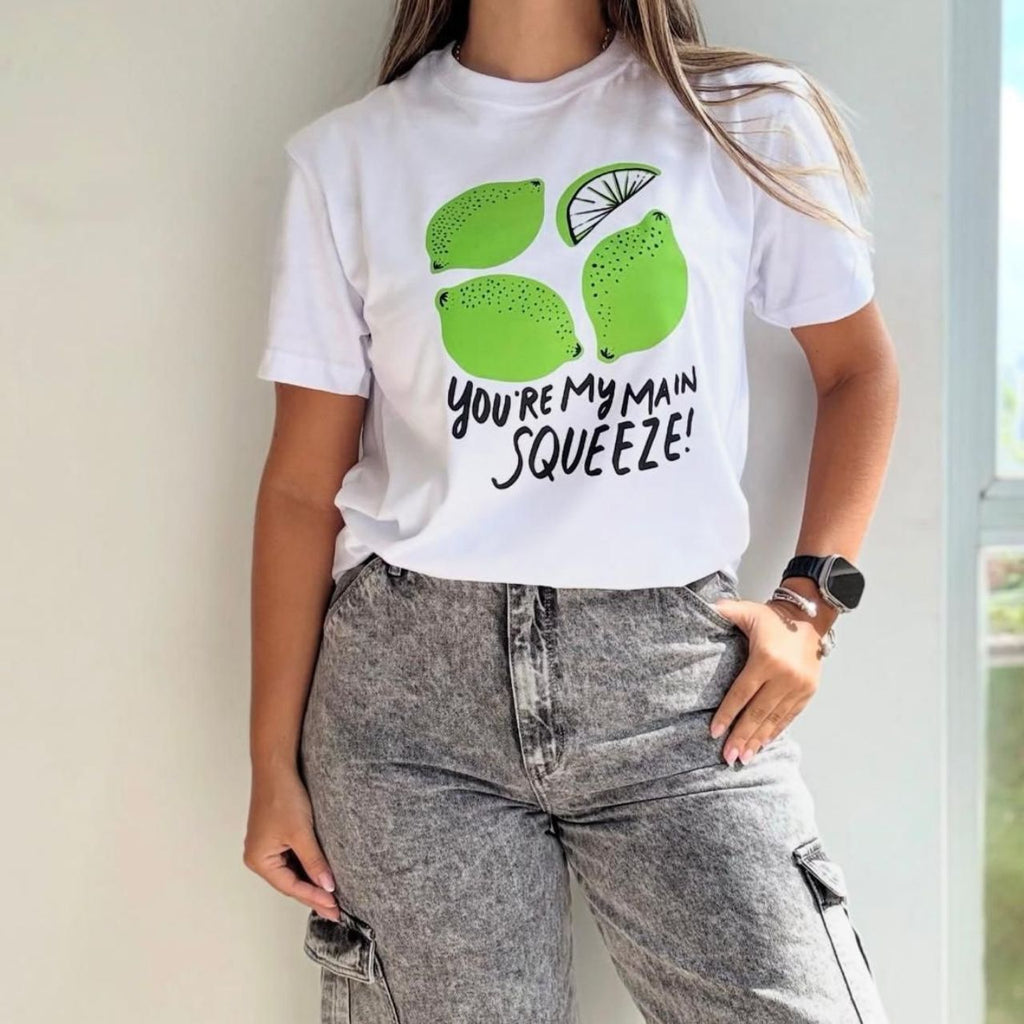 Camiseta Básica | Estampado Frutal vintage