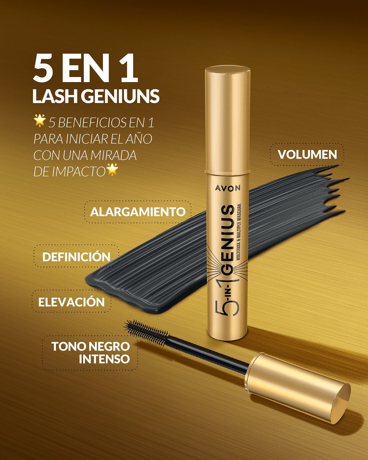 Mascara 5 en 1 Lash Genius