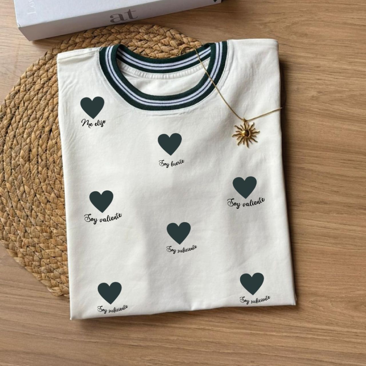 Camiseta Cuello Rib Tela Fria